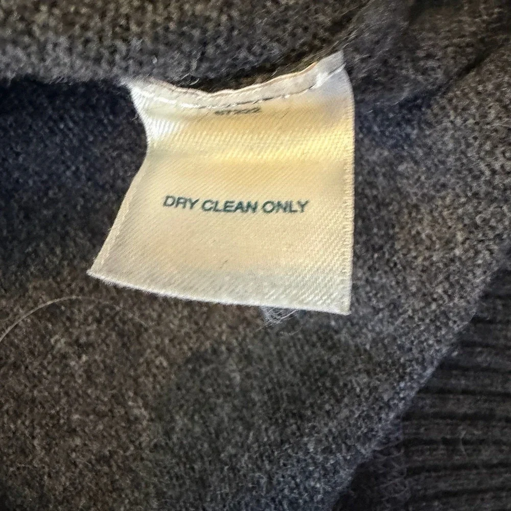 JWN John W Nordstrom 100% Cashmere Mens L Gray V-Neck Sweater Pullover Luxury